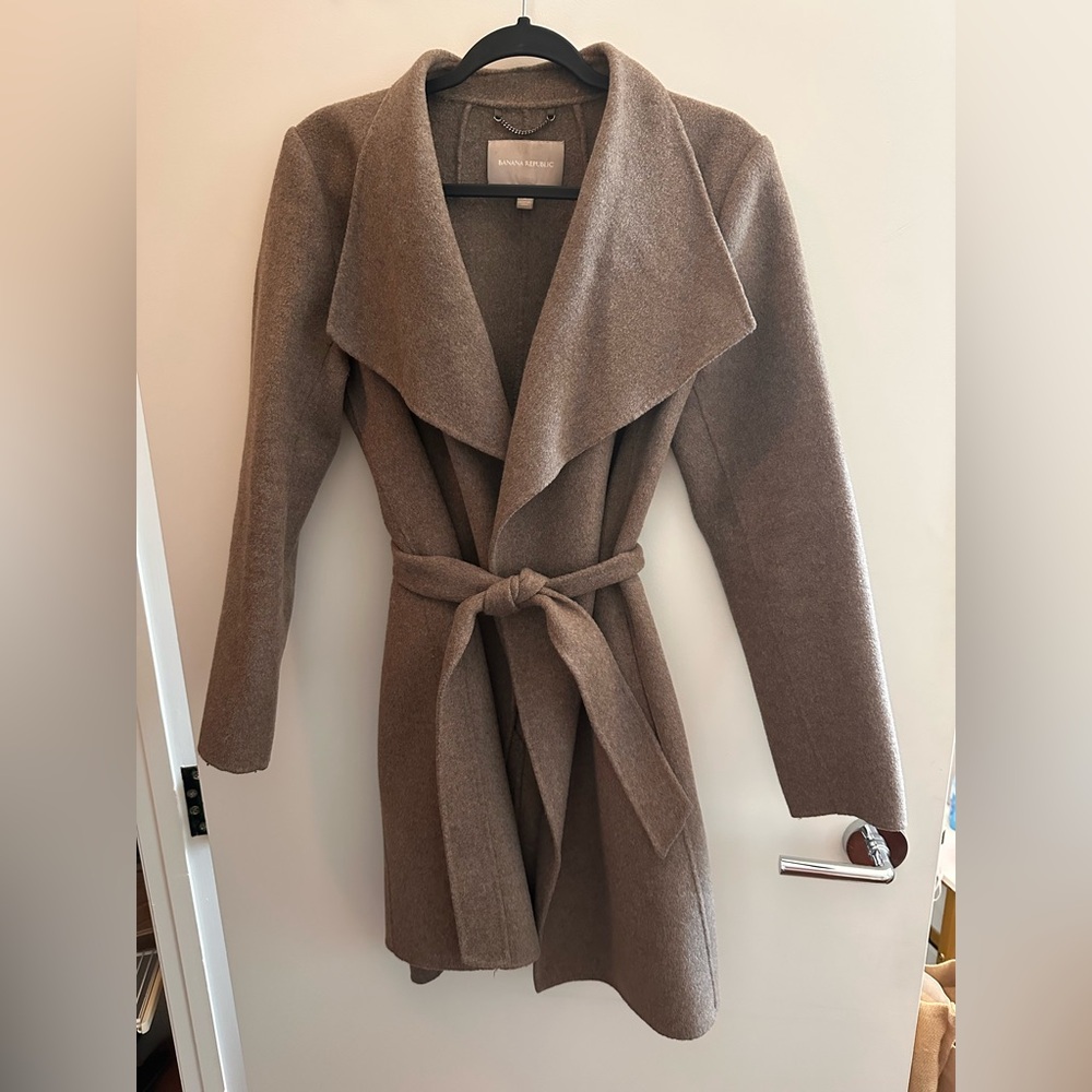 Banana Republic Brown Pea Coat